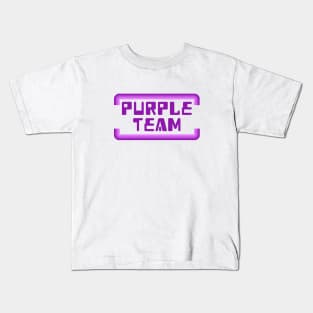 Cybersecurity Purple Team Arcade Gamification Banner Kids T-Shirt